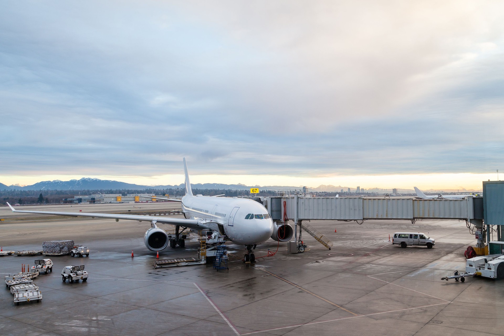 Avions'escale au Terminal de l'aéroport